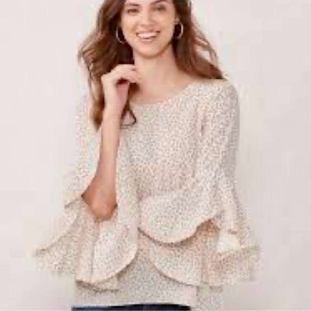 LC 🩷🤎Lauren Conrad animal print top size small